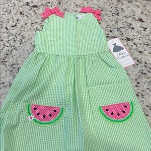 NWT gingham watermelon dress